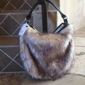 H&M Faux Fur Purse- New